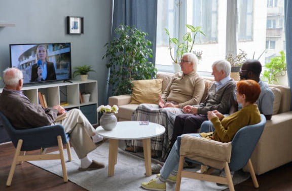 Gathering  and watch TV